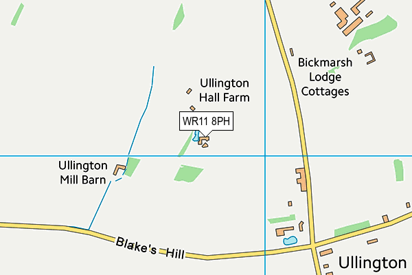 WR11 8PH map - OS VectorMap District (Ordnance Survey)