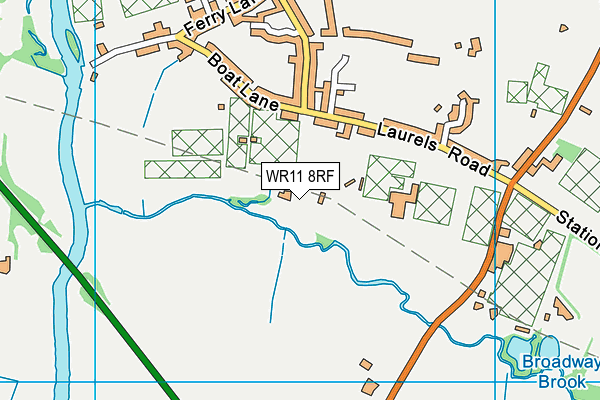 WR11 8RF map - OS VectorMap District (Ordnance Survey)