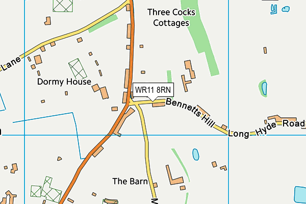 WR11 8RN map - OS VectorMap District (Ordnance Survey)