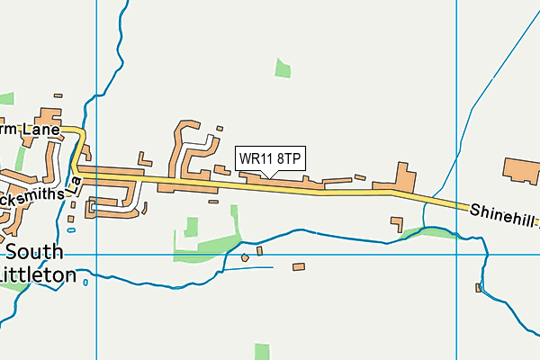 WR11 8TP map - OS VectorMap District (Ordnance Survey)
