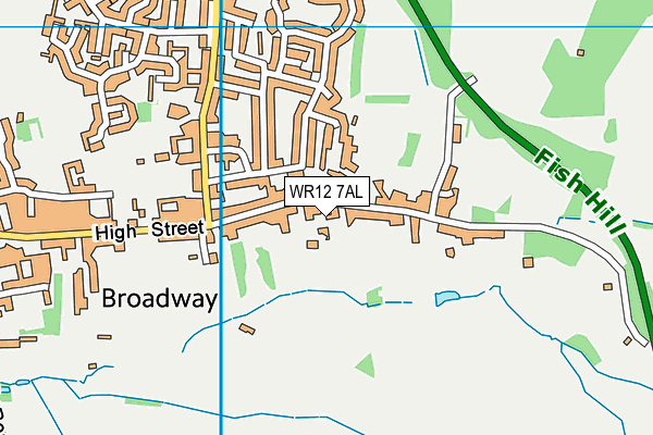 WR12 7AL map - OS VectorMap District (Ordnance Survey)
