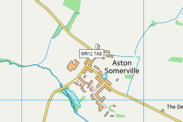 WR12 7AS map - OS VectorMap District (Ordnance Survey)