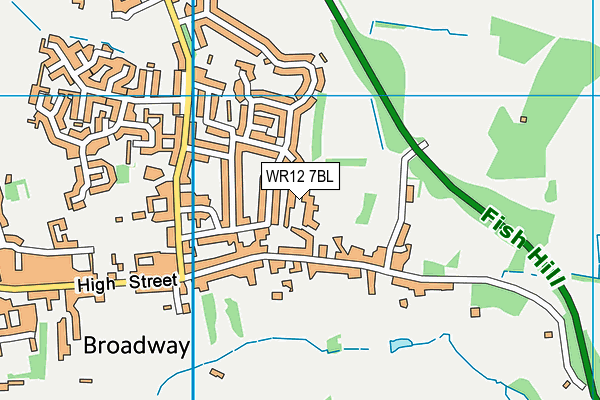 WR12 7BL map - OS VectorMap District (Ordnance Survey)