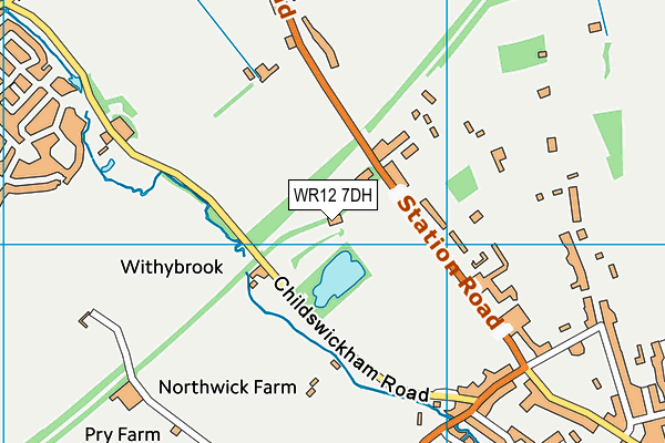 WR12 7DH map - OS VectorMap District (Ordnance Survey)