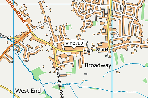 WR12 7DU map - OS VectorMap District (Ordnance Survey)