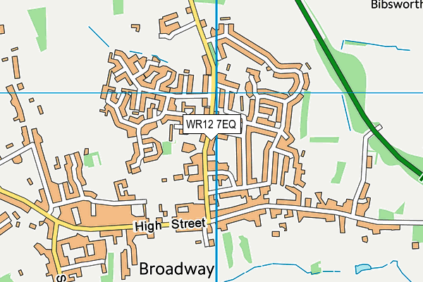 WR12 7EQ map - OS VectorMap District (Ordnance Survey)