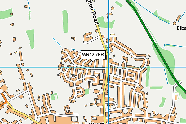 WR12 7ER map - OS VectorMap District (Ordnance Survey)