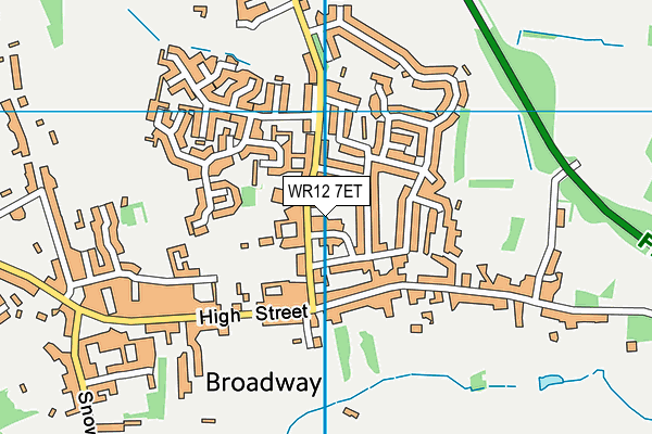 WR12 7ET map - OS VectorMap District (Ordnance Survey)