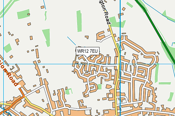 WR12 7EU map - OS VectorMap District (Ordnance Survey)