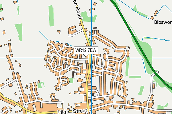 WR12 7EW map - OS VectorMap District (Ordnance Survey)