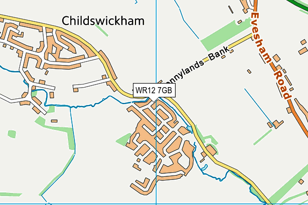 WR12 7GB map - OS VectorMap District (Ordnance Survey)