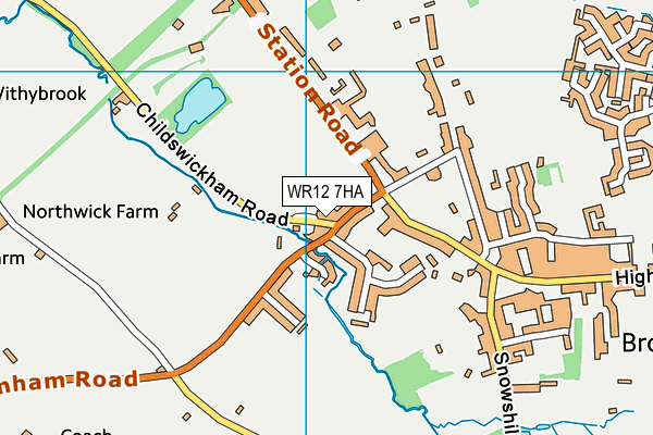 WR12 7HA map - OS VectorMap District (Ordnance Survey)