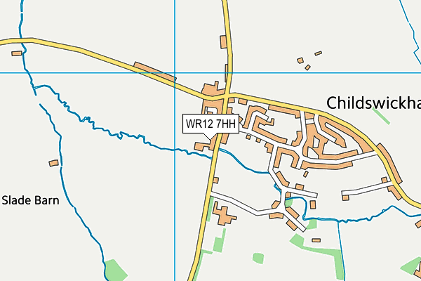 WR12 7HH map - OS VectorMap District (Ordnance Survey)