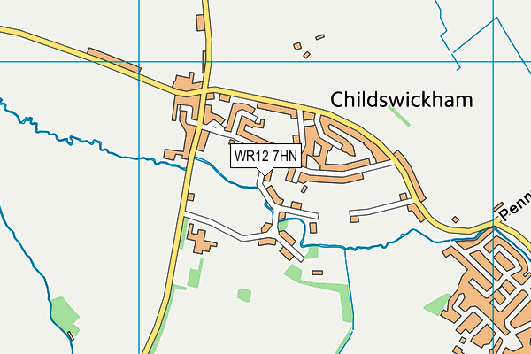 WR12 7HN map - OS VectorMap District (Ordnance Survey)