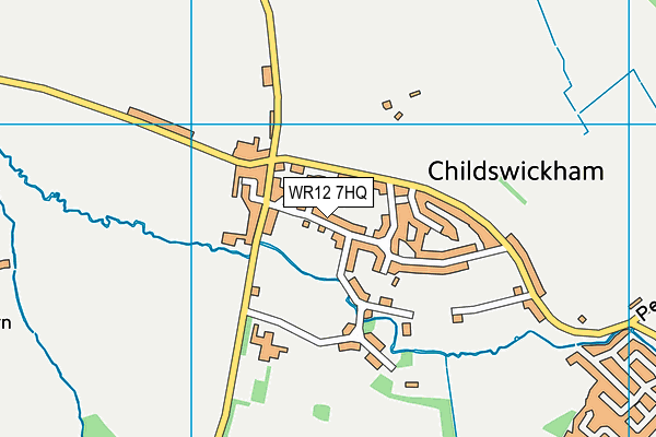 WR12 7HQ map - OS VectorMap District (Ordnance Survey)