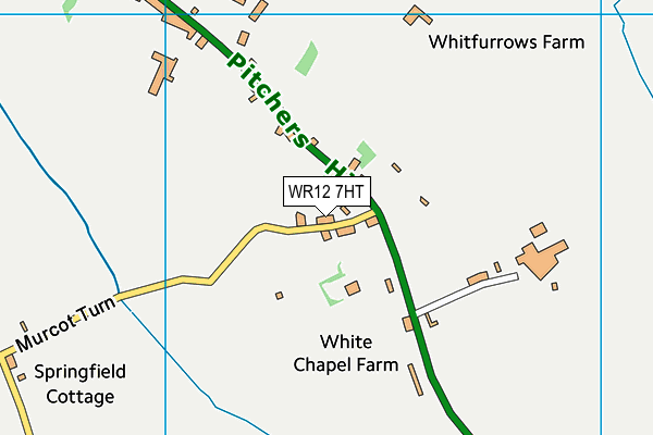 WR12 7HT map - OS VectorMap District (Ordnance Survey)