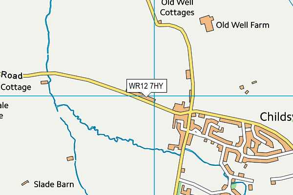 WR12 7HY map - OS VectorMap District (Ordnance Survey)
