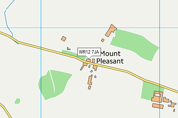 WR12 7JA map - OS VectorMap District (Ordnance Survey)