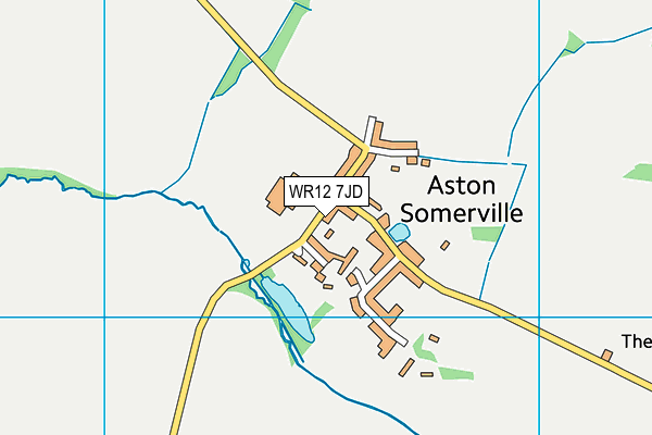 WR12 7JD map - OS VectorMap District (Ordnance Survey)