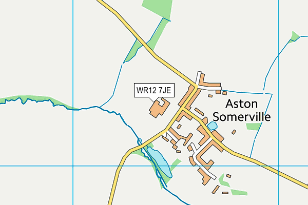 WR12 7JE map - OS VectorMap District (Ordnance Survey)