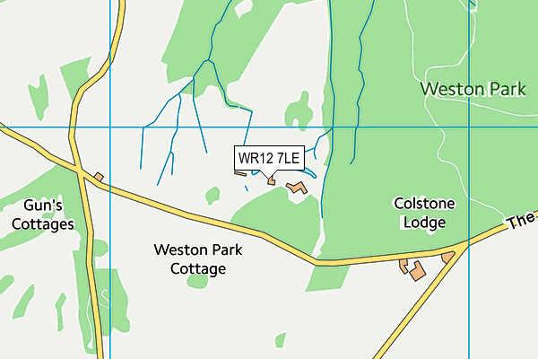 WR12 7LE map - OS VectorMap District (Ordnance Survey)