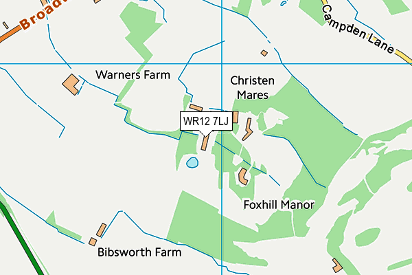 WR12 7LJ map - OS VectorMap District (Ordnance Survey)