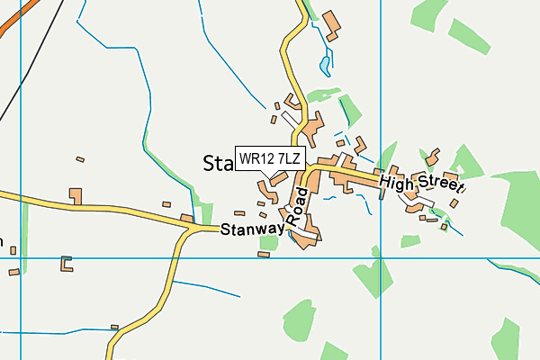 WR12 7LZ map - OS VectorMap District (Ordnance Survey)