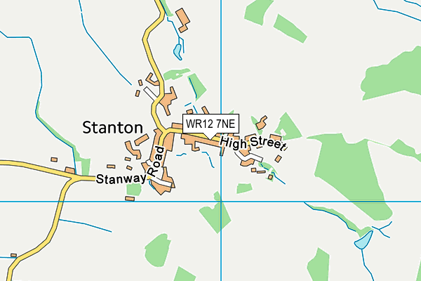 WR12 7NE map - OS VectorMap District (Ordnance Survey)