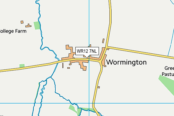 WR12 7NL map - OS VectorMap District (Ordnance Survey)