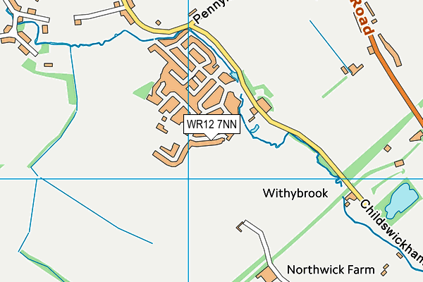 WR12 7NN map - OS VectorMap District (Ordnance Survey)