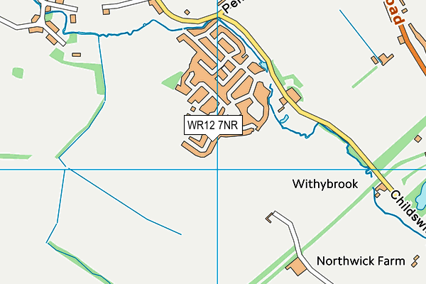WR12 7NR map - OS VectorMap District (Ordnance Survey)