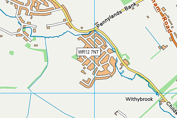 WR12 7NT map - OS VectorMap District (Ordnance Survey)