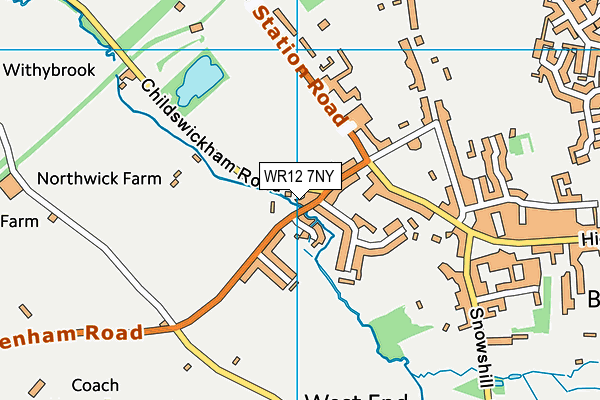 WR12 7NY map - OS VectorMap District (Ordnance Survey)