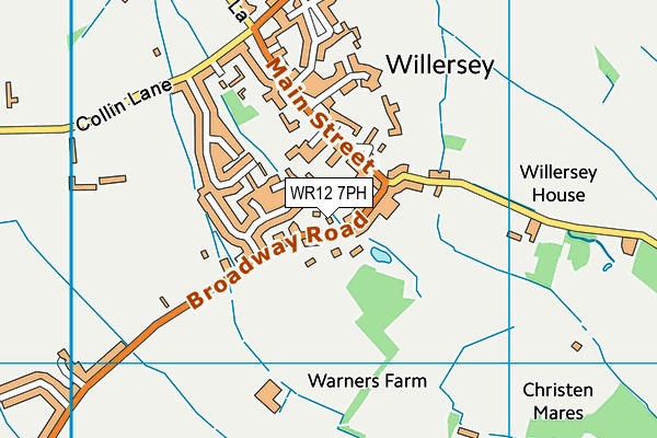 WR12 7PH map - OS VectorMap District (Ordnance Survey)