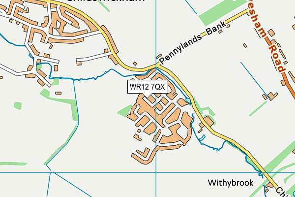 WR12 7QX map - OS VectorMap District (Ordnance Survey)