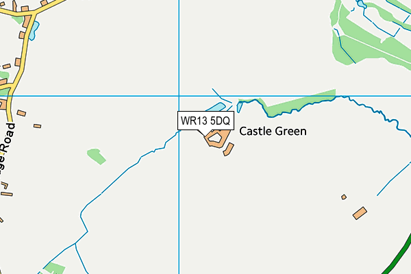 WR13 5DQ map - OS VectorMap District (Ordnance Survey)