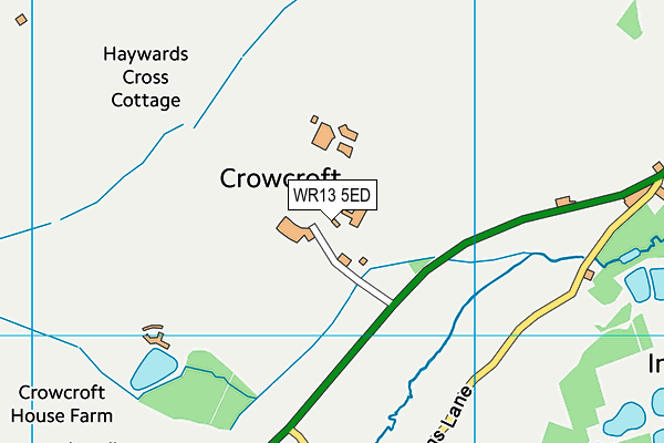 WR13 5ED map - OS VectorMap District (Ordnance Survey)