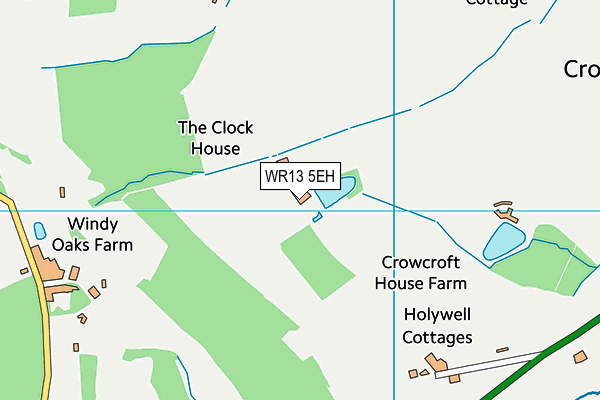 WR13 5EH map - OS VectorMap District (Ordnance Survey)