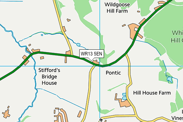 WR13 5EN map - OS VectorMap District (Ordnance Survey)