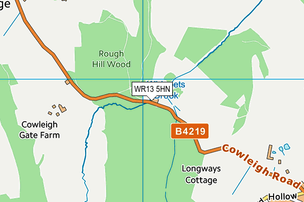 WR13 5HN map - OS VectorMap District (Ordnance Survey)