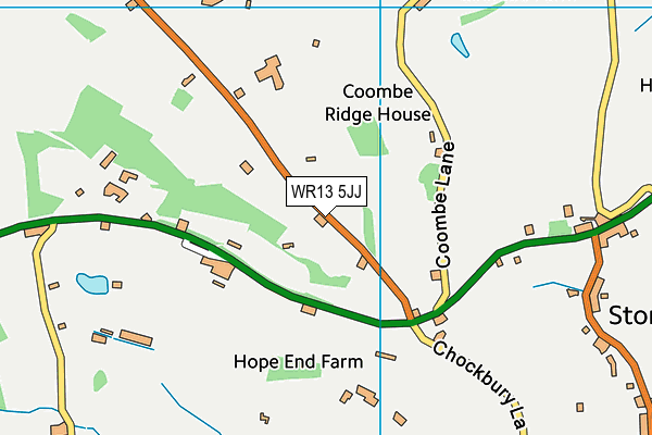 WR13 5JJ map - OS VectorMap District (Ordnance Survey)
