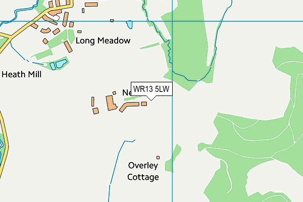 WR13 5LW map - OS VectorMap District (Ordnance Survey)
