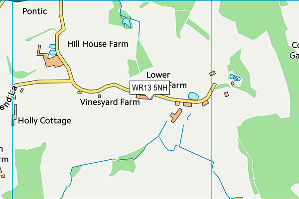 WR13 5NH map - OS VectorMap District (Ordnance Survey)