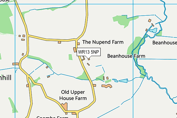 WR13 5NP map - OS VectorMap District (Ordnance Survey)