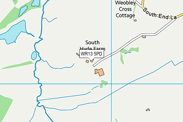 WR13 5PD map - OS VectorMap District (Ordnance Survey)