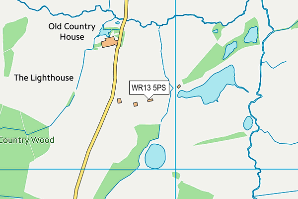 WR13 5PS map - OS VectorMap District (Ordnance Survey)