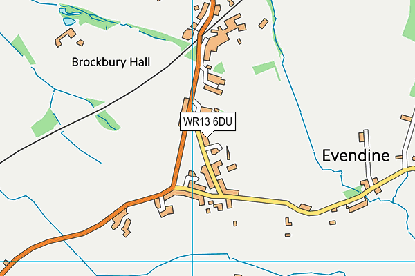 Colwall C Of E Primary School (Closed) map (WR13 6DU) - OS VectorMap District (Ordnance Survey)
