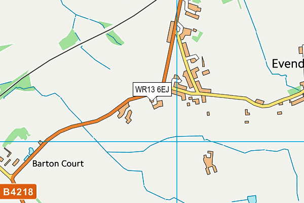 WR13 6EJ map - OS VectorMap District (Ordnance Survey)
