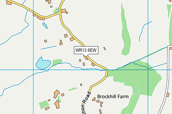 WR13 6EW map - OS VectorMap District (Ordnance Survey)