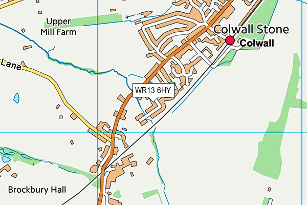 WR13 6HY map - OS VectorMap District (Ordnance Survey)